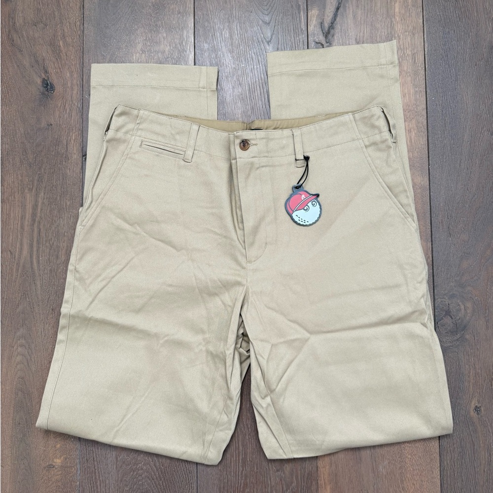 Malbon Golf Men’s Beige Classic Chino Pants